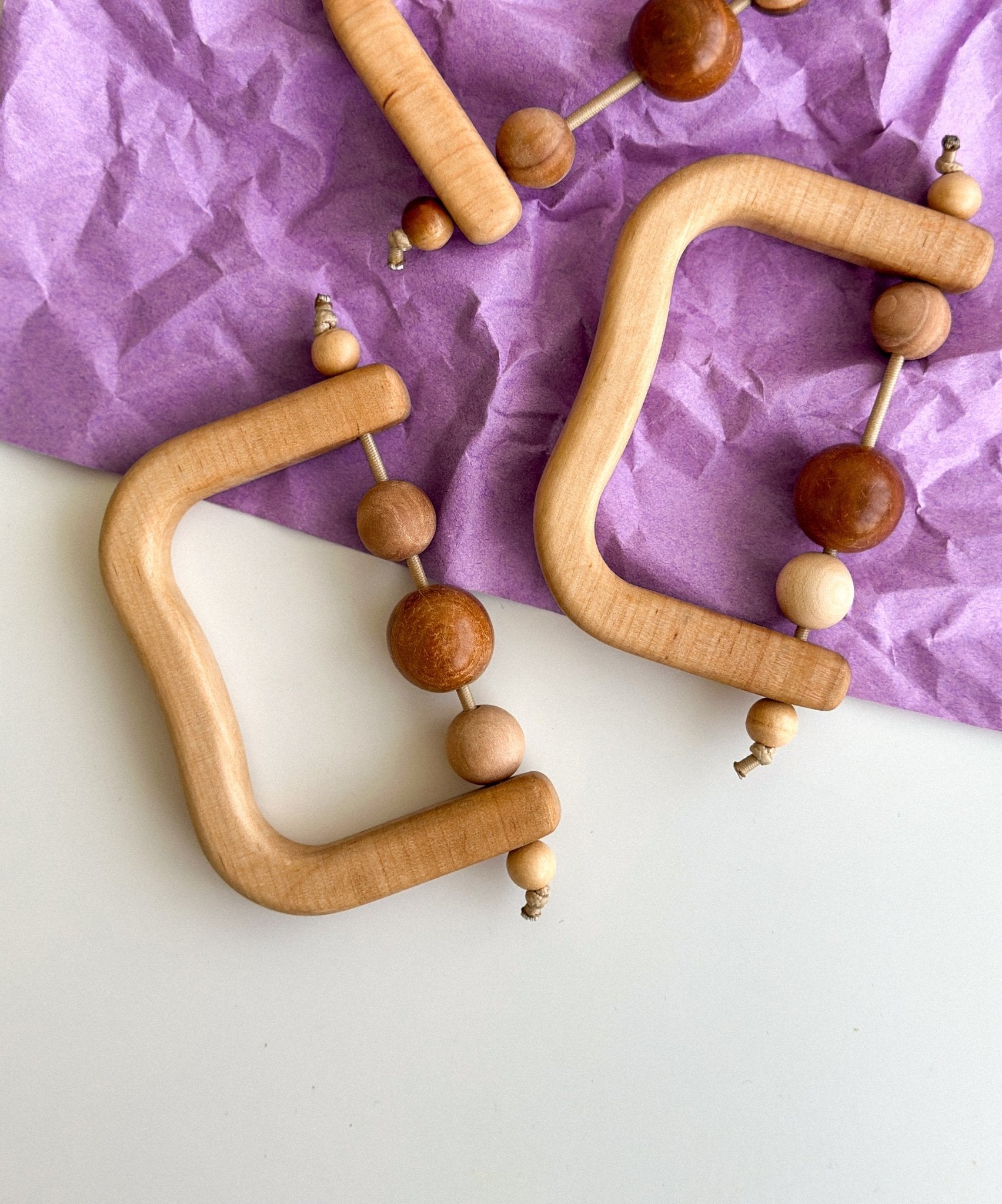 Montessori Wooden Baby Teether - WoollyFox